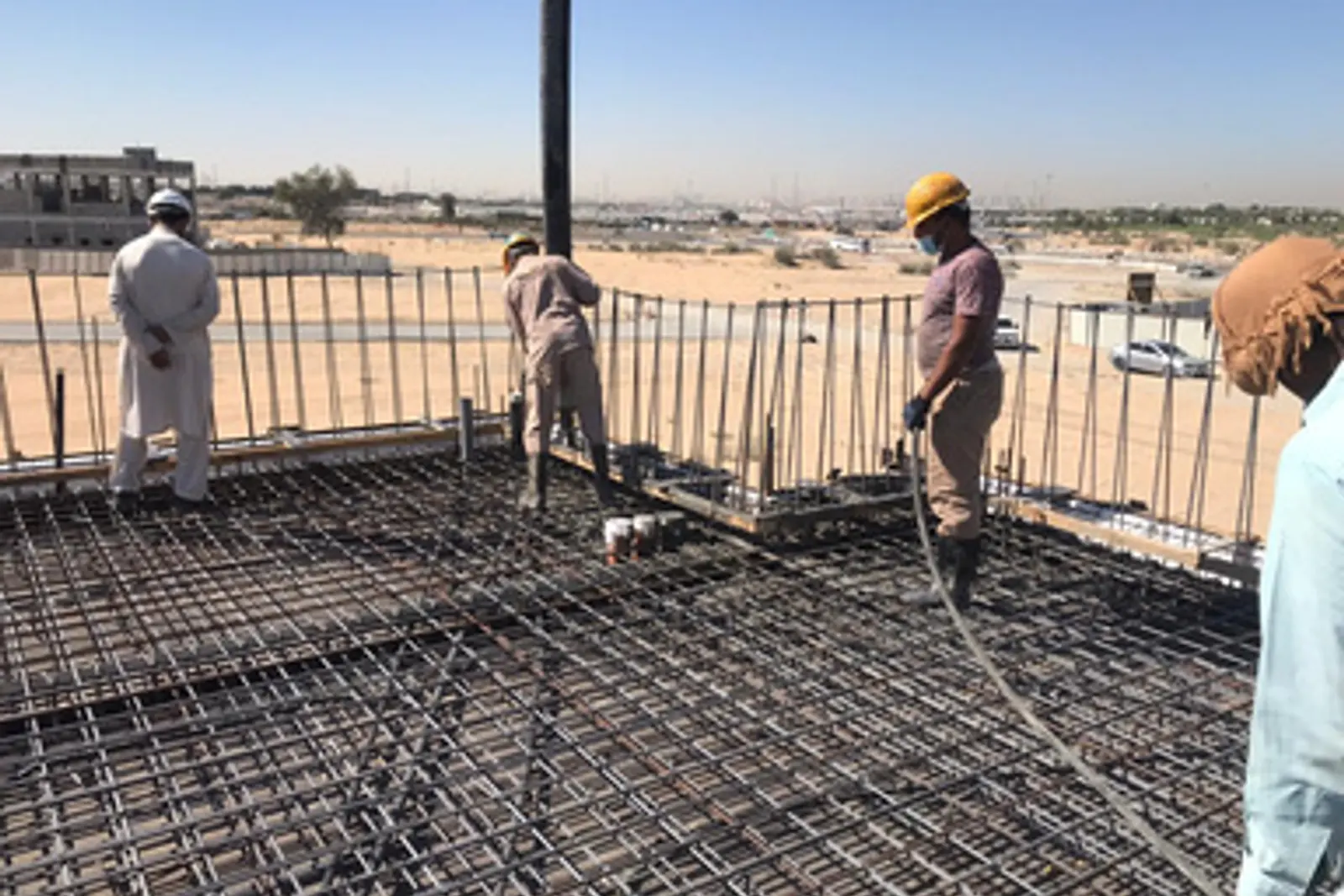 Construction work in progress on Ground Villa, Wadi Al Shabak