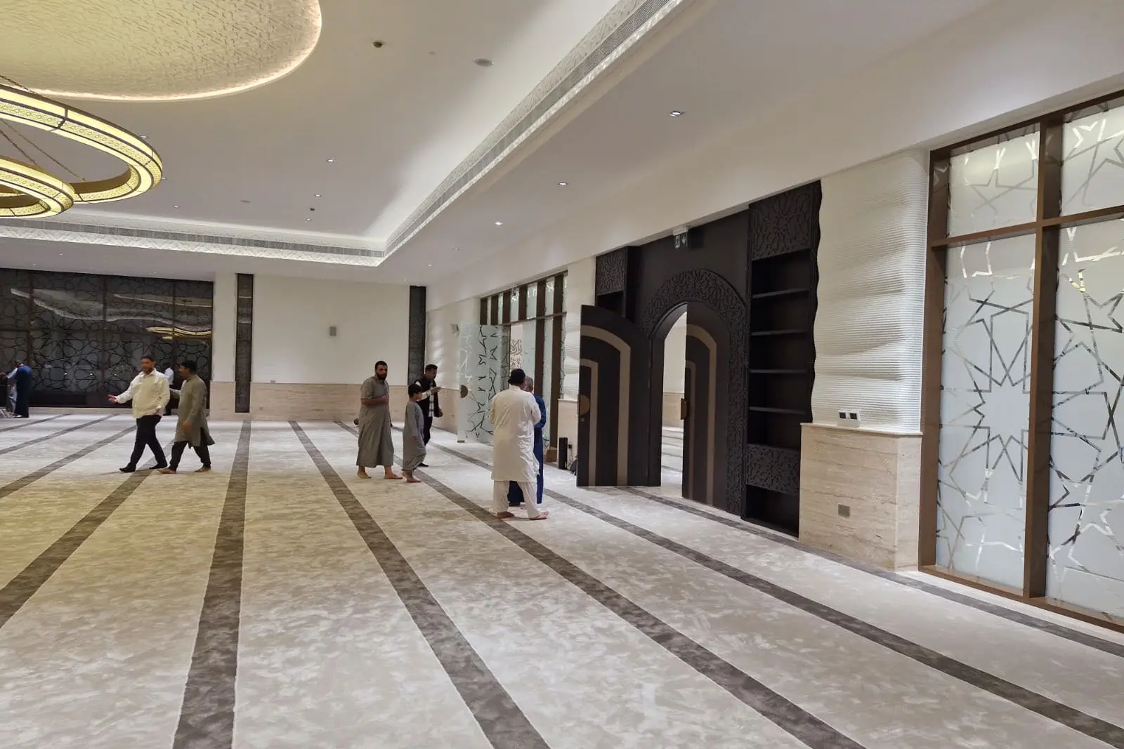 Completed interior circulation space on a Miles project