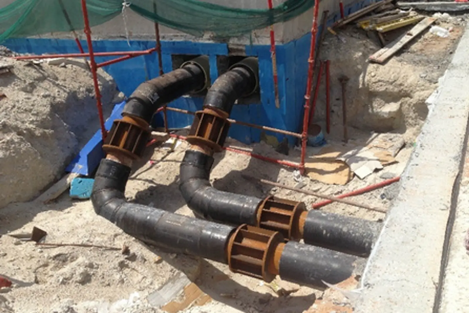 Mechanical pipework installed on a Miles project